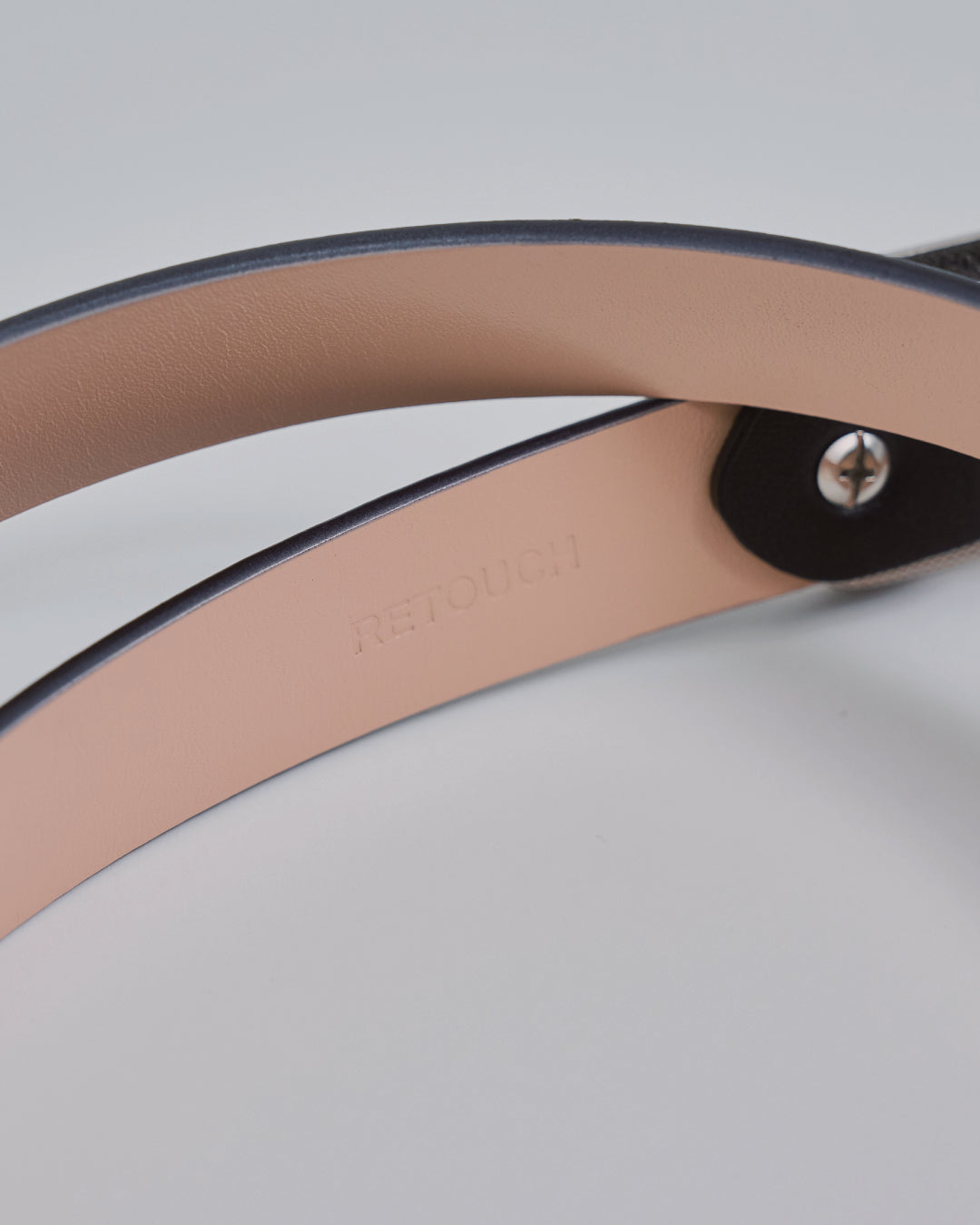 Leather Belt -black-