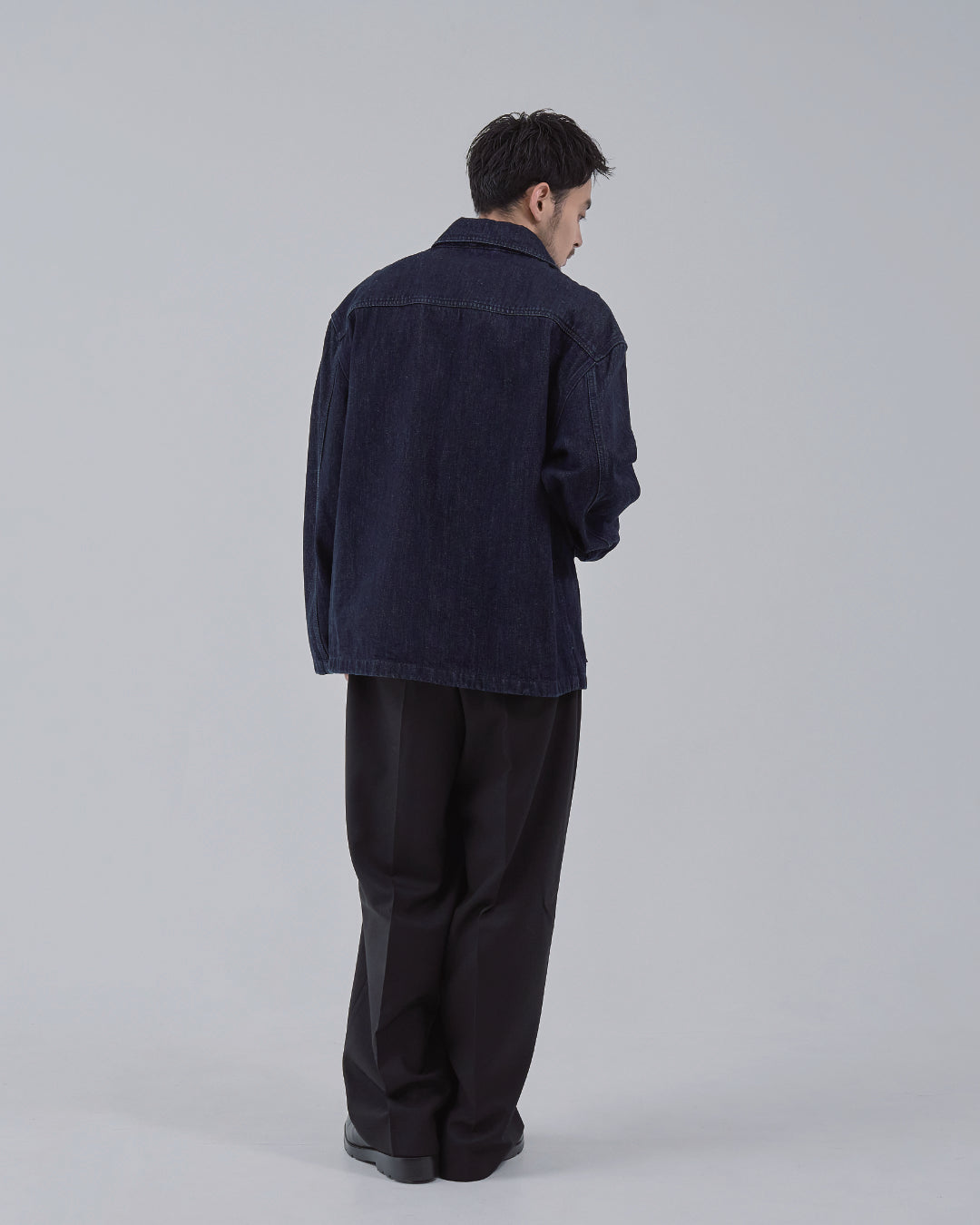 Relaxed Fit Denim Jacket -indigo-