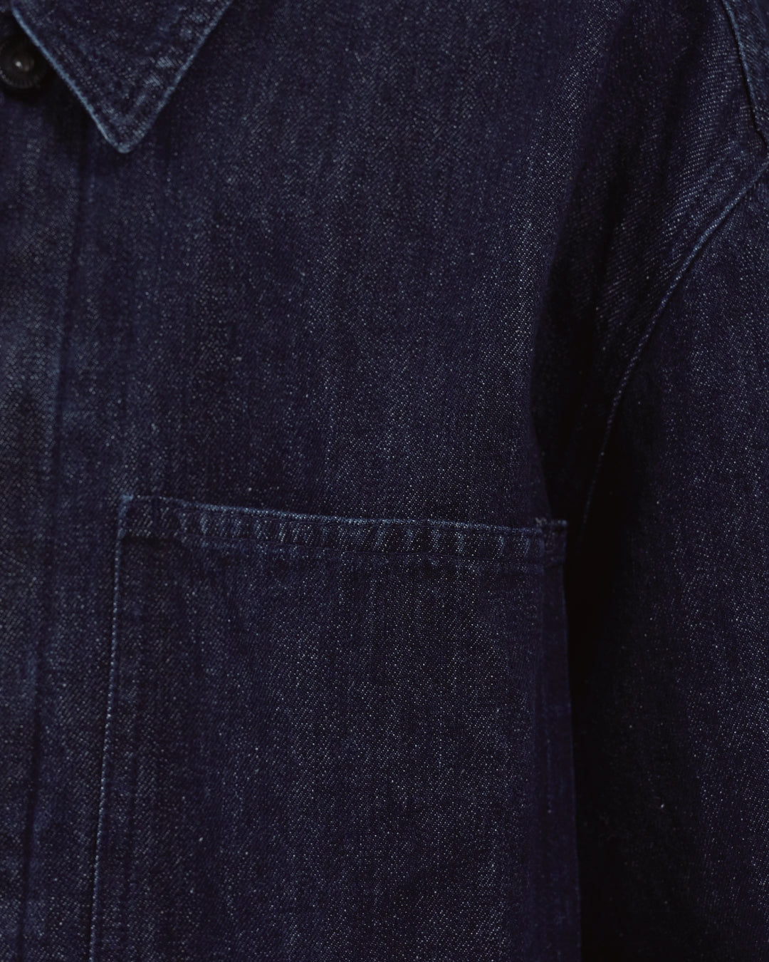 Relaxed Fit Denim Jacket -indigo-