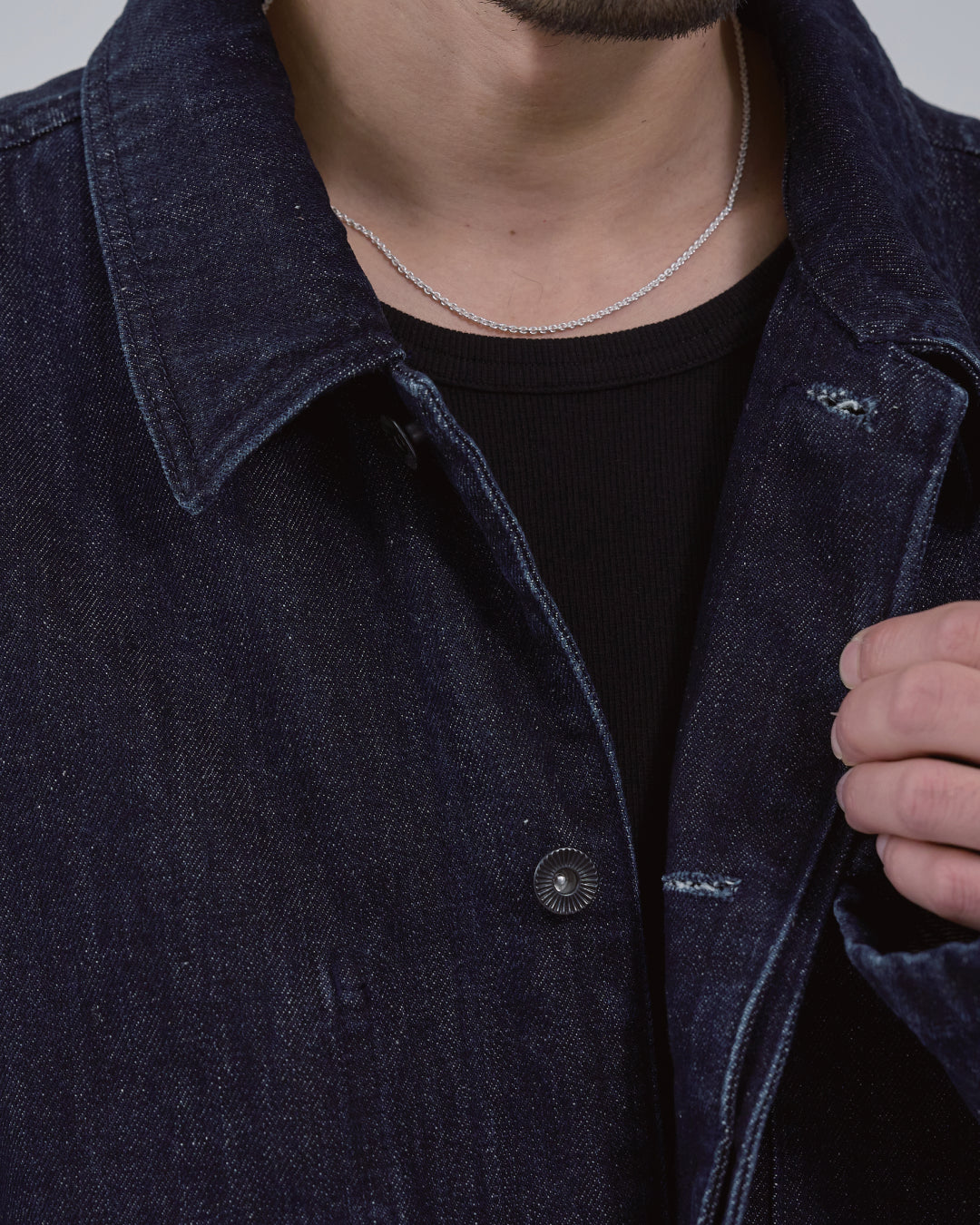 Relaxed Fit Denim Jacket -indigo-