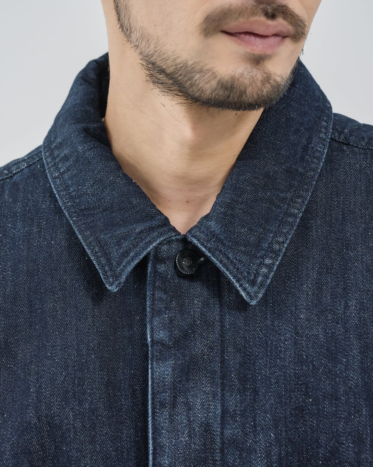 Relaxed Fit Denim Jacket -indigo-(3)