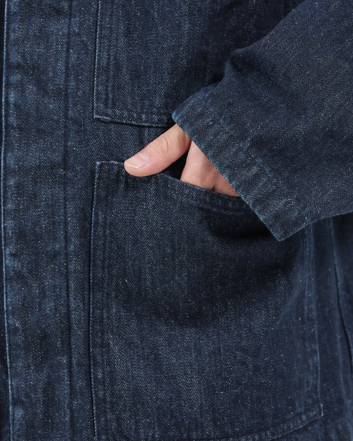 Relaxed Fit Denim Jacket -indigo-(14)