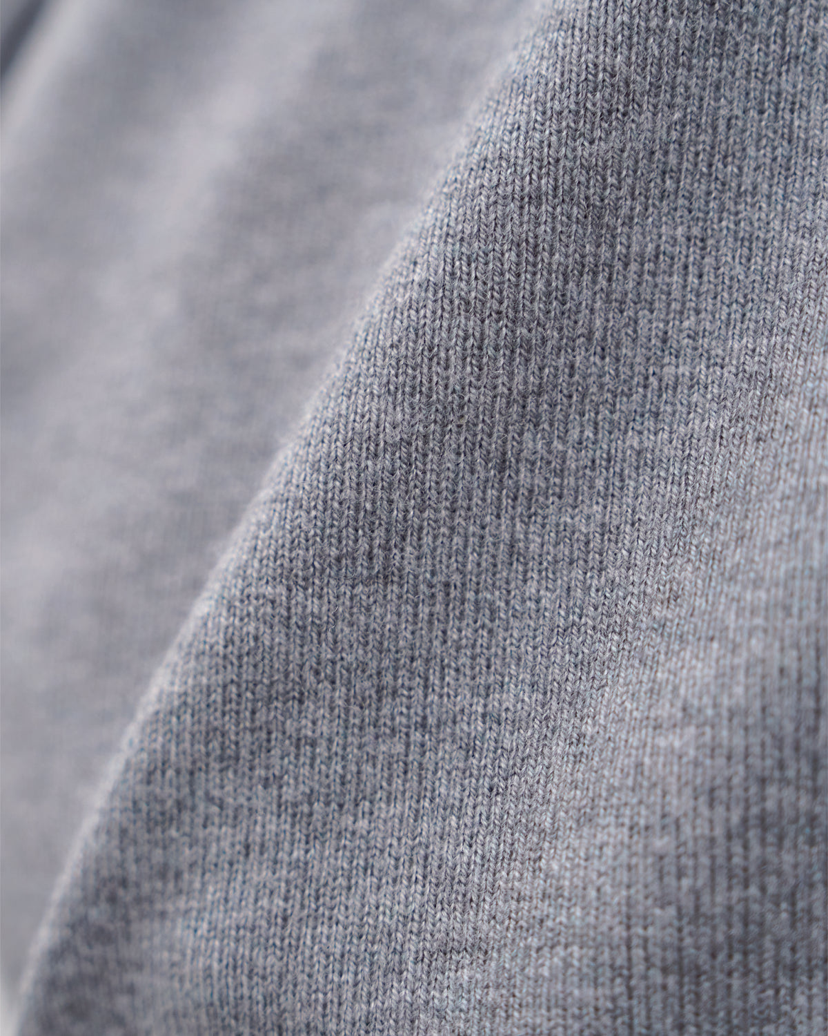 Full Zip Knit Hoodie -gray-