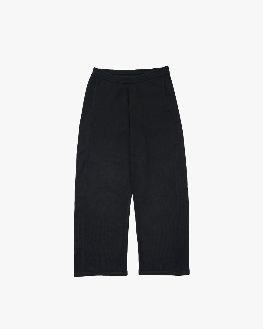 Knit Easy Pants -black-
