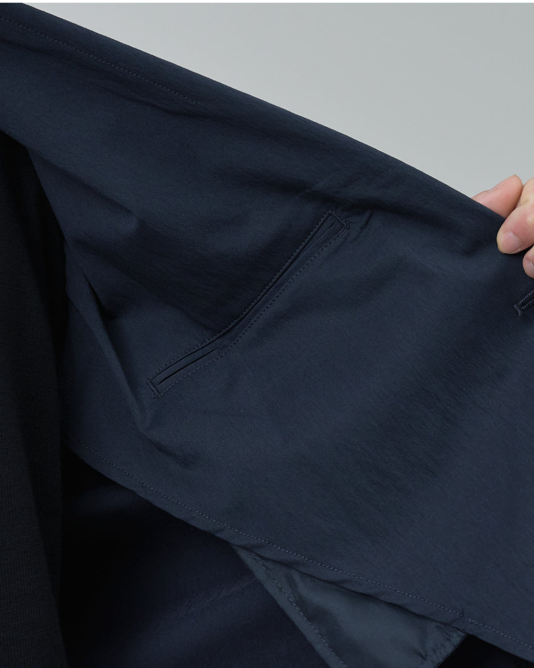 Cotton×Nylon Easy Tailored Jacket -navy-