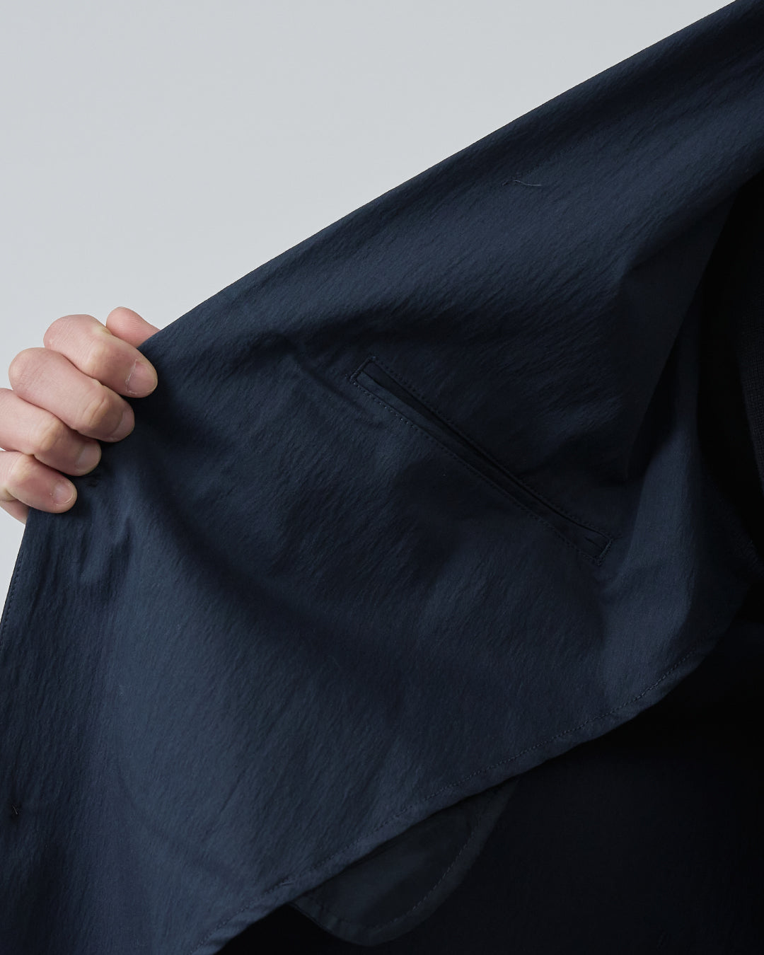 Cotton×Nylon Easy Tailored Jacket -navy-