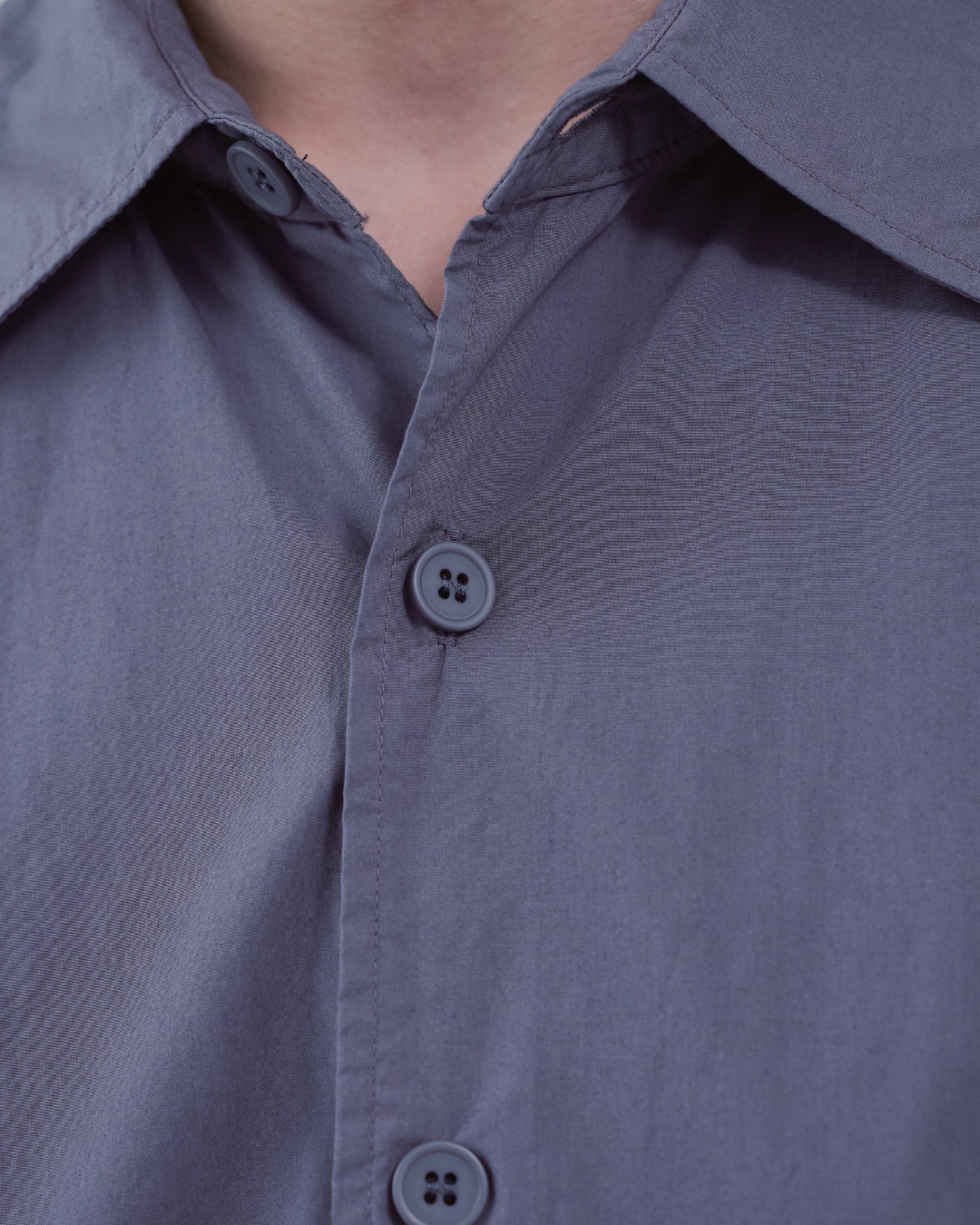 Garment Dyed L/S Shirt -dark purple-