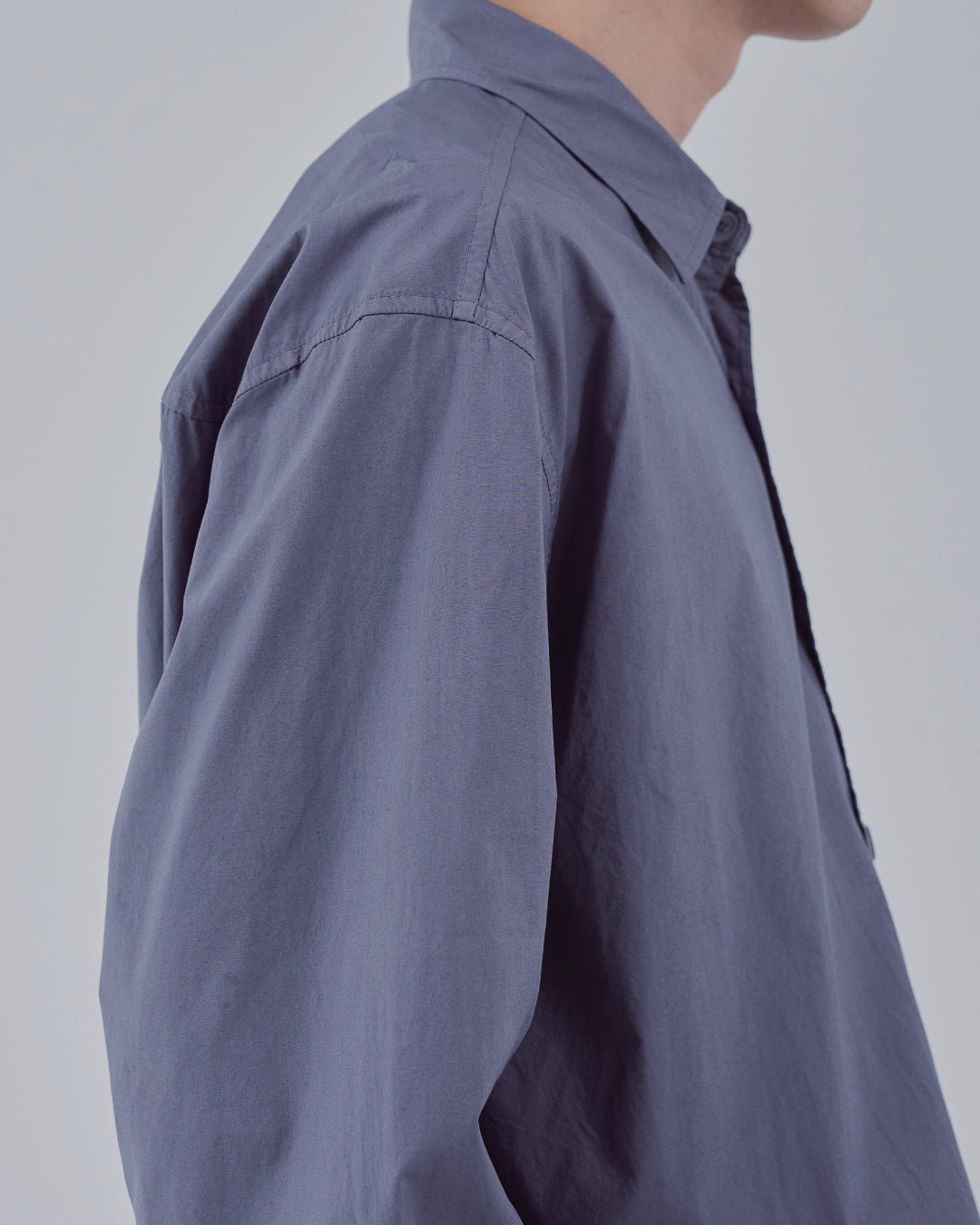 Garment Dyed L/S Shirt -dark purple-