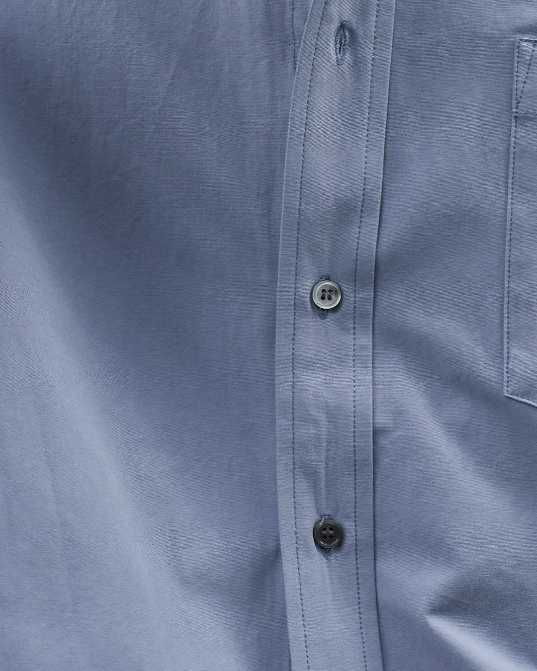 Cotton Broadcloth Regular Collar L/S Shirts -blue-