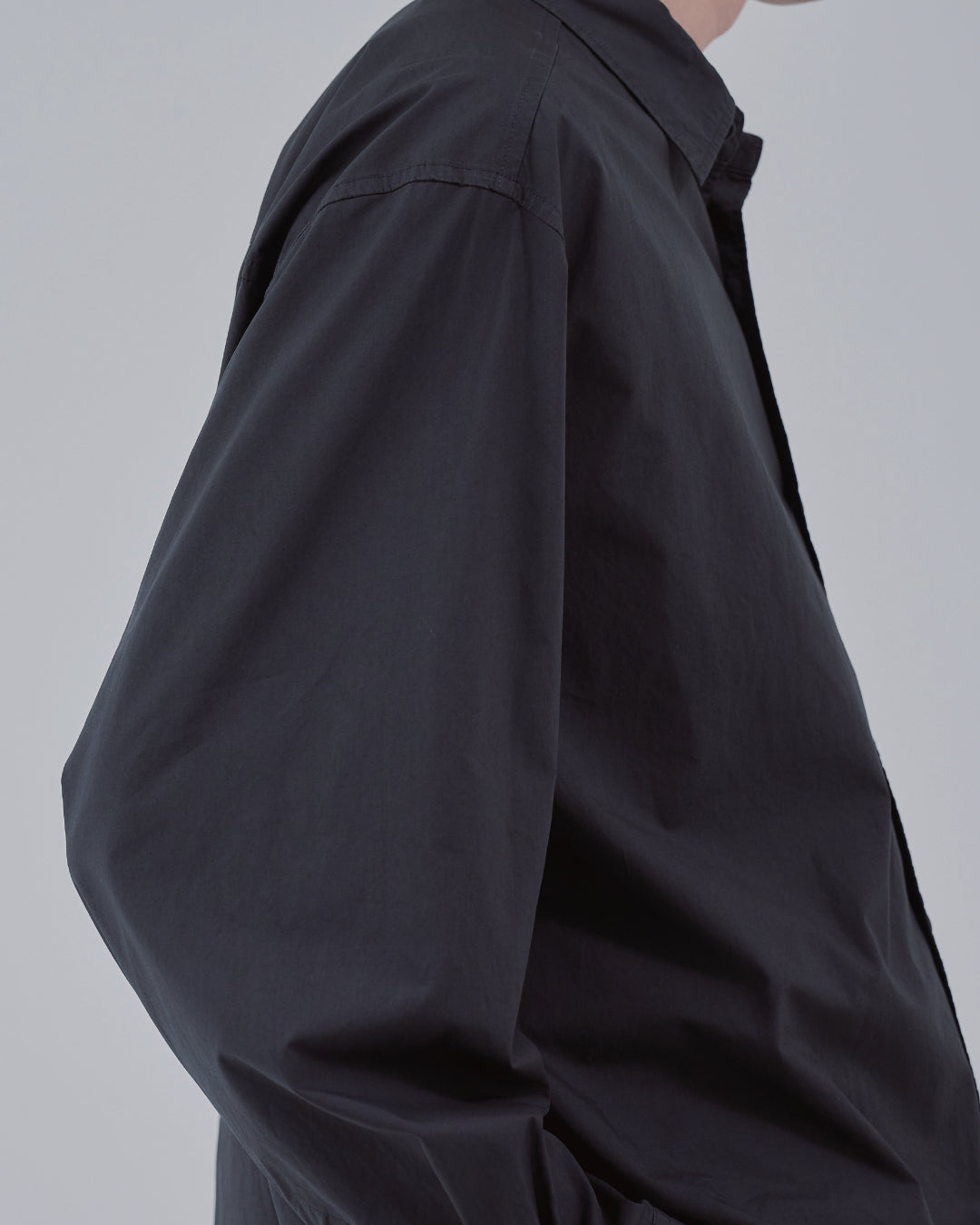 Garment Dyed L/S Shirt -charcoal-
