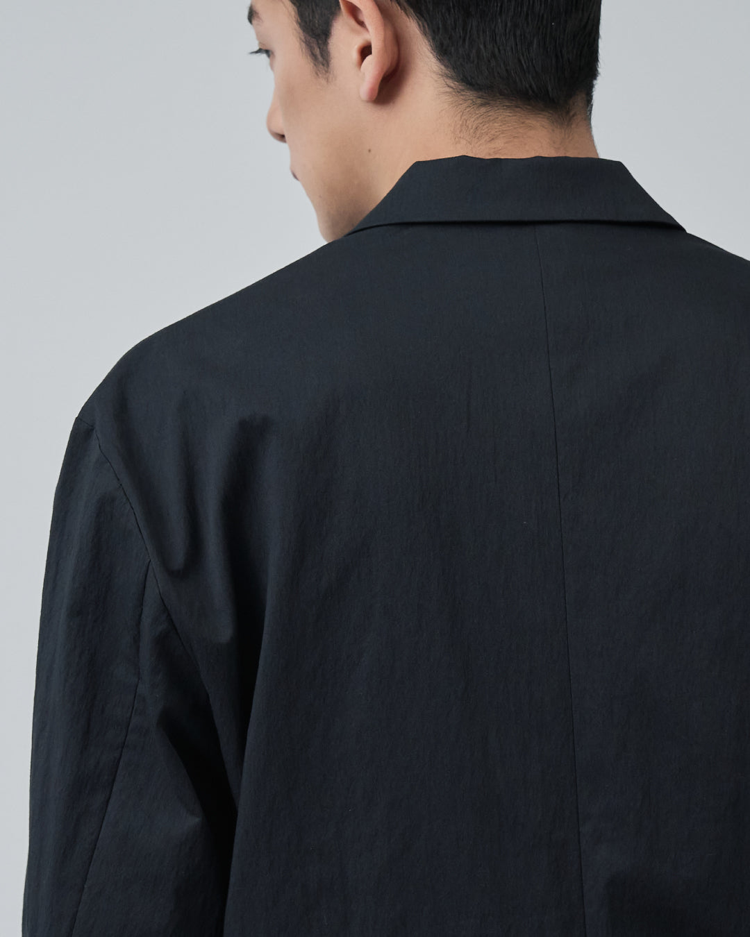 Cotton×Nylon Easy Tailored Jacket -black-