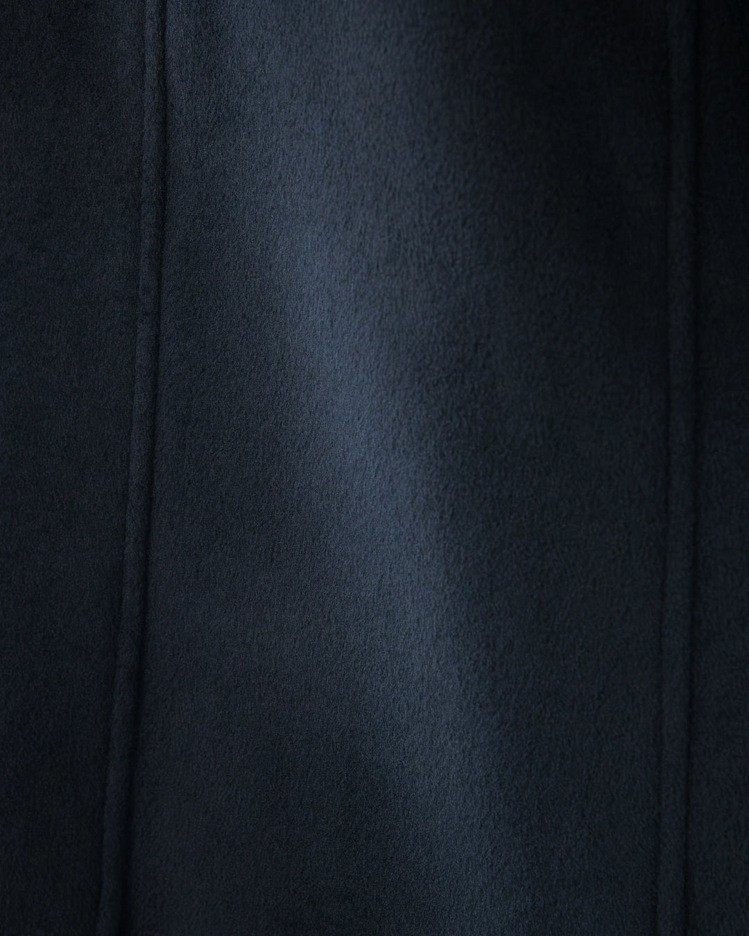 Double Melton Bal Collar Coat -black-