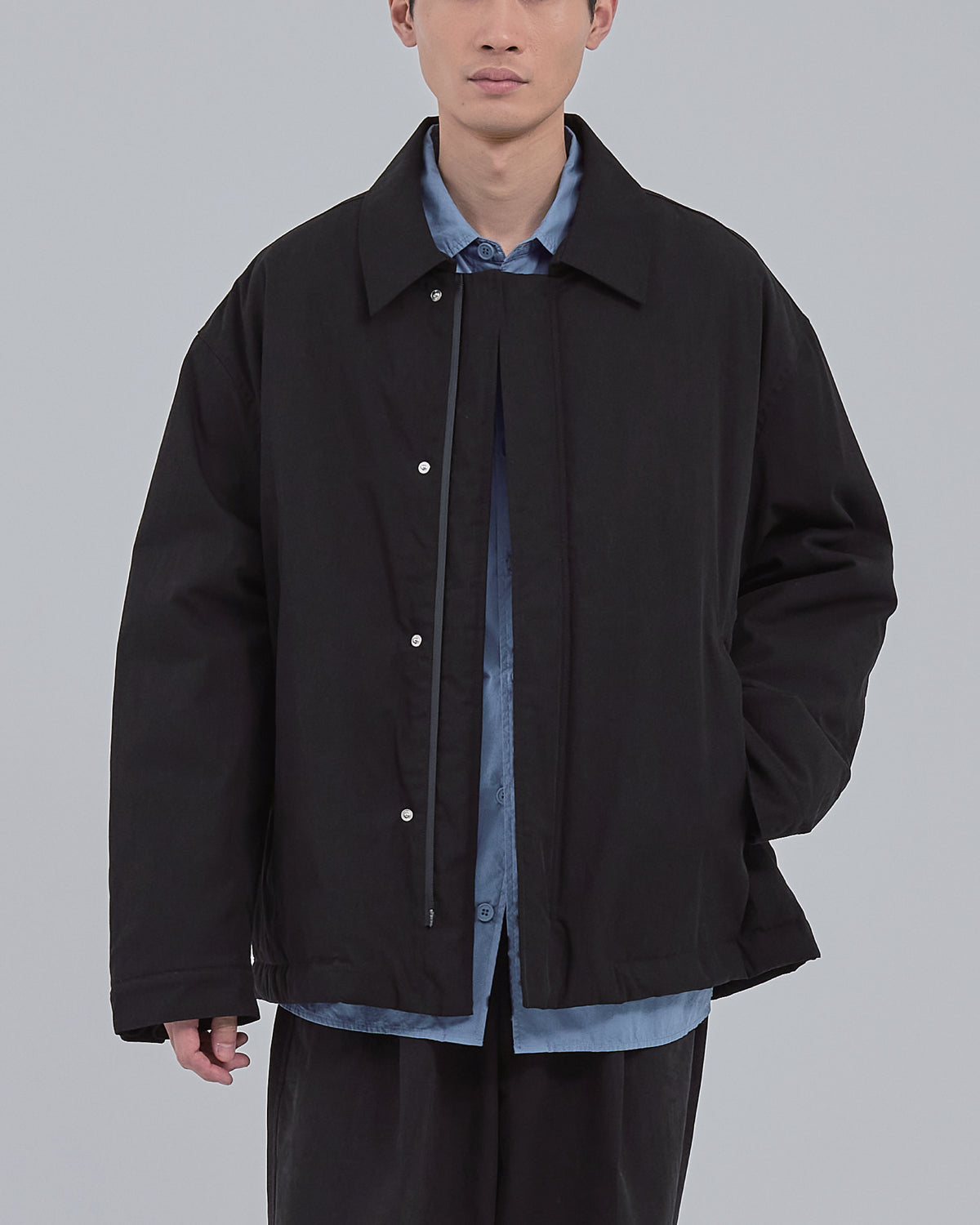 Padded CPO Jacket -black-