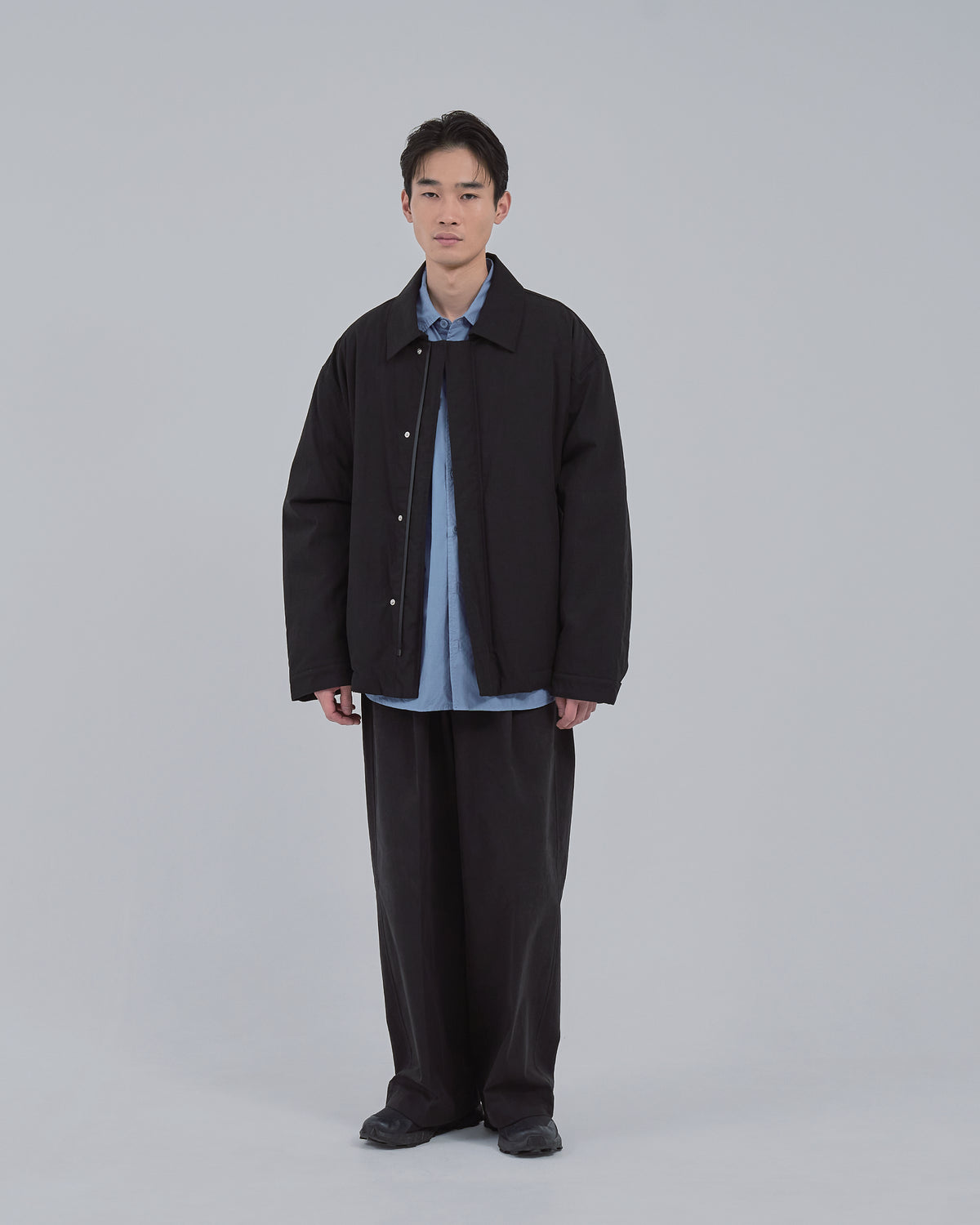 Padded CPO Jacket -black-