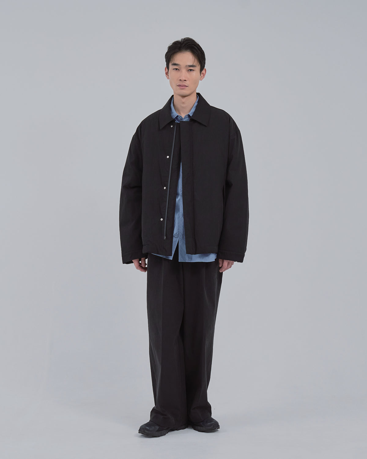 Padded CPO Jacket -black-