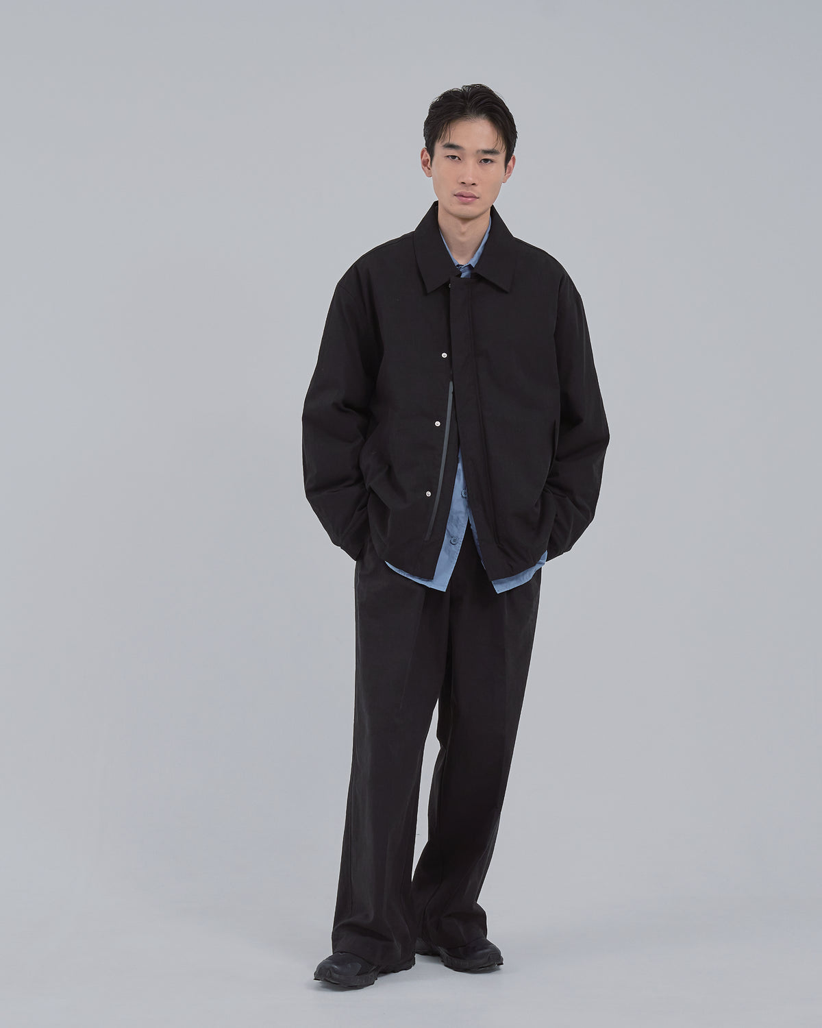 Padded CPO Jacket -black-
