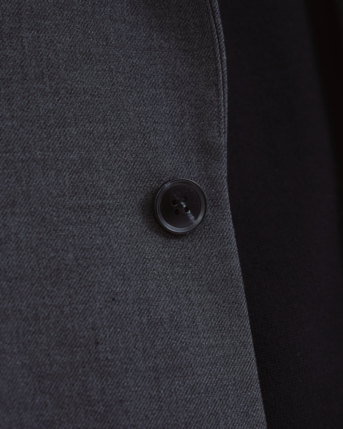Wool Touch Tailored Jacket -dark gray-