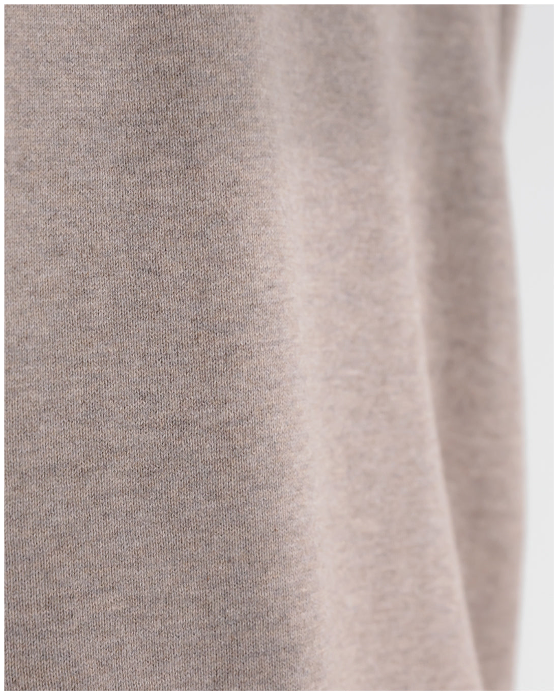 14G Cashmere Mix Crewneck Knit -greige-