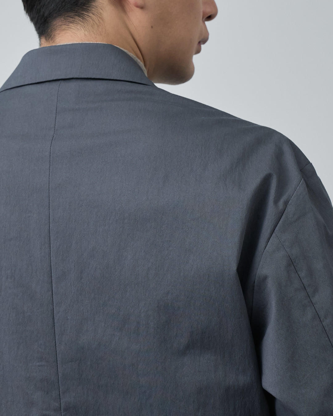 Cotton×Nylon Easy Tailored Jacket -charcoal-