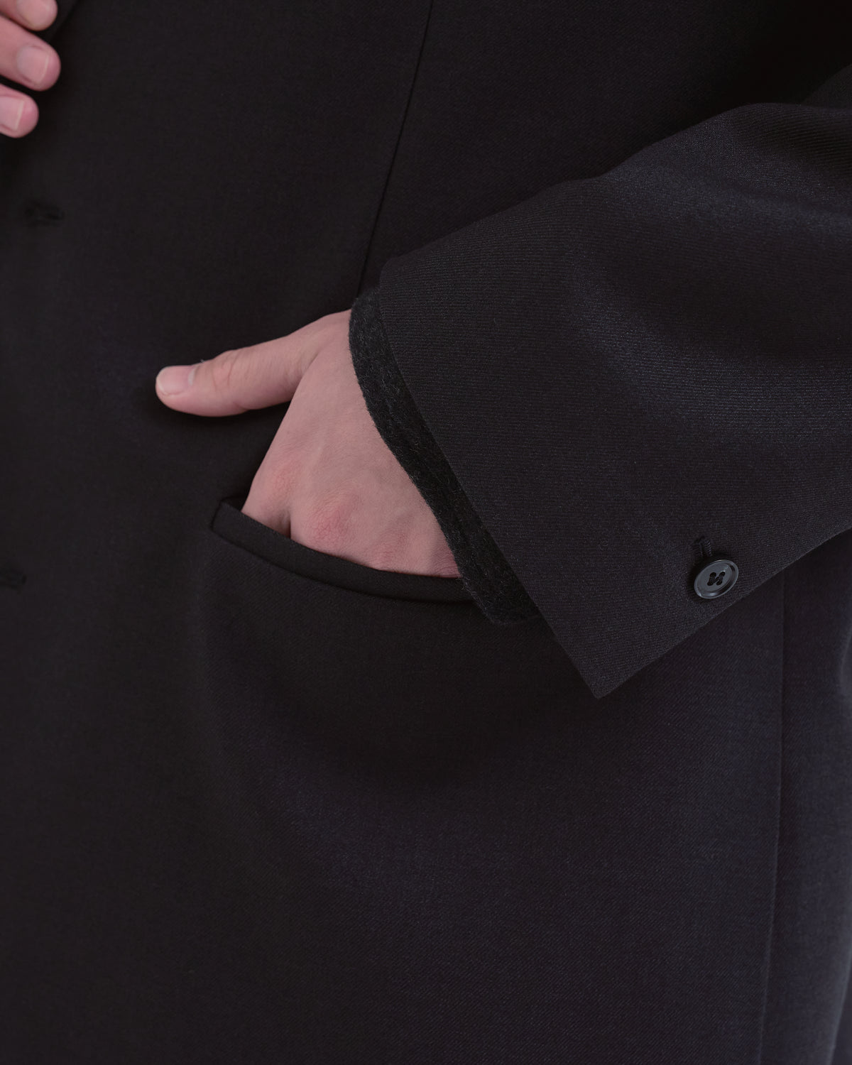 Wool Touch Tailored Jacket -black-(7)