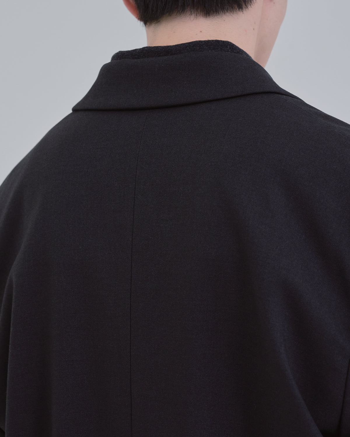 Wool Touch Tailored Jacket -black-(3)
