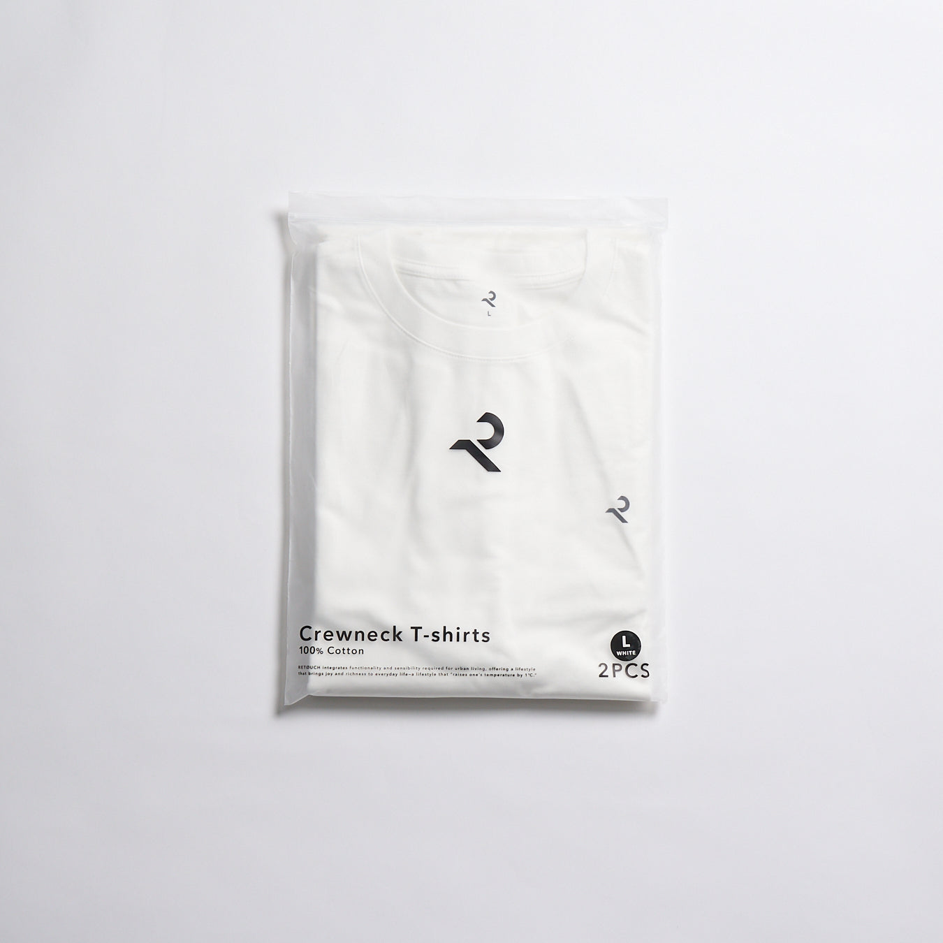 2Pack Crewneck Tee -white-