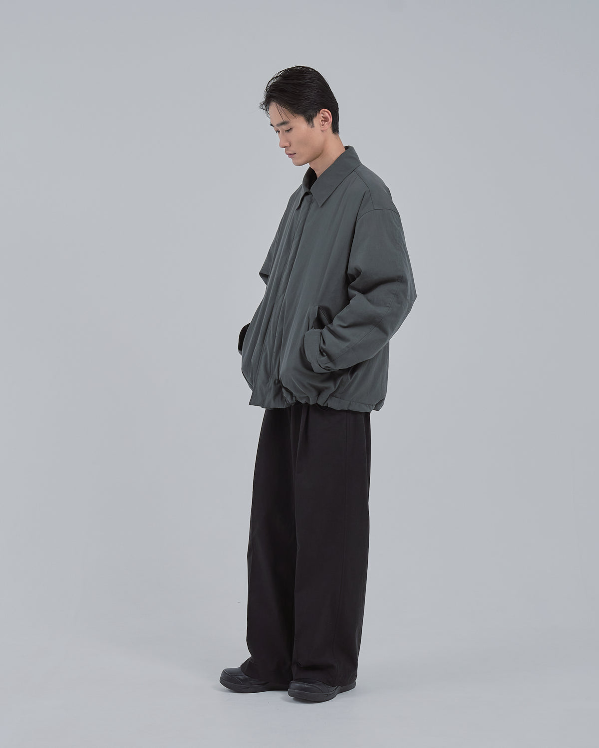 Padded CPO Jacket -charcoal-