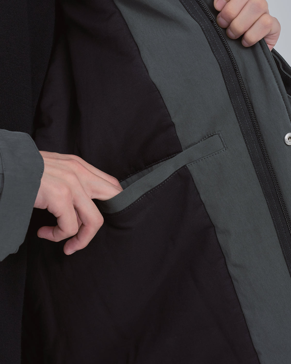 Padded CPO Jacket -charcoal-