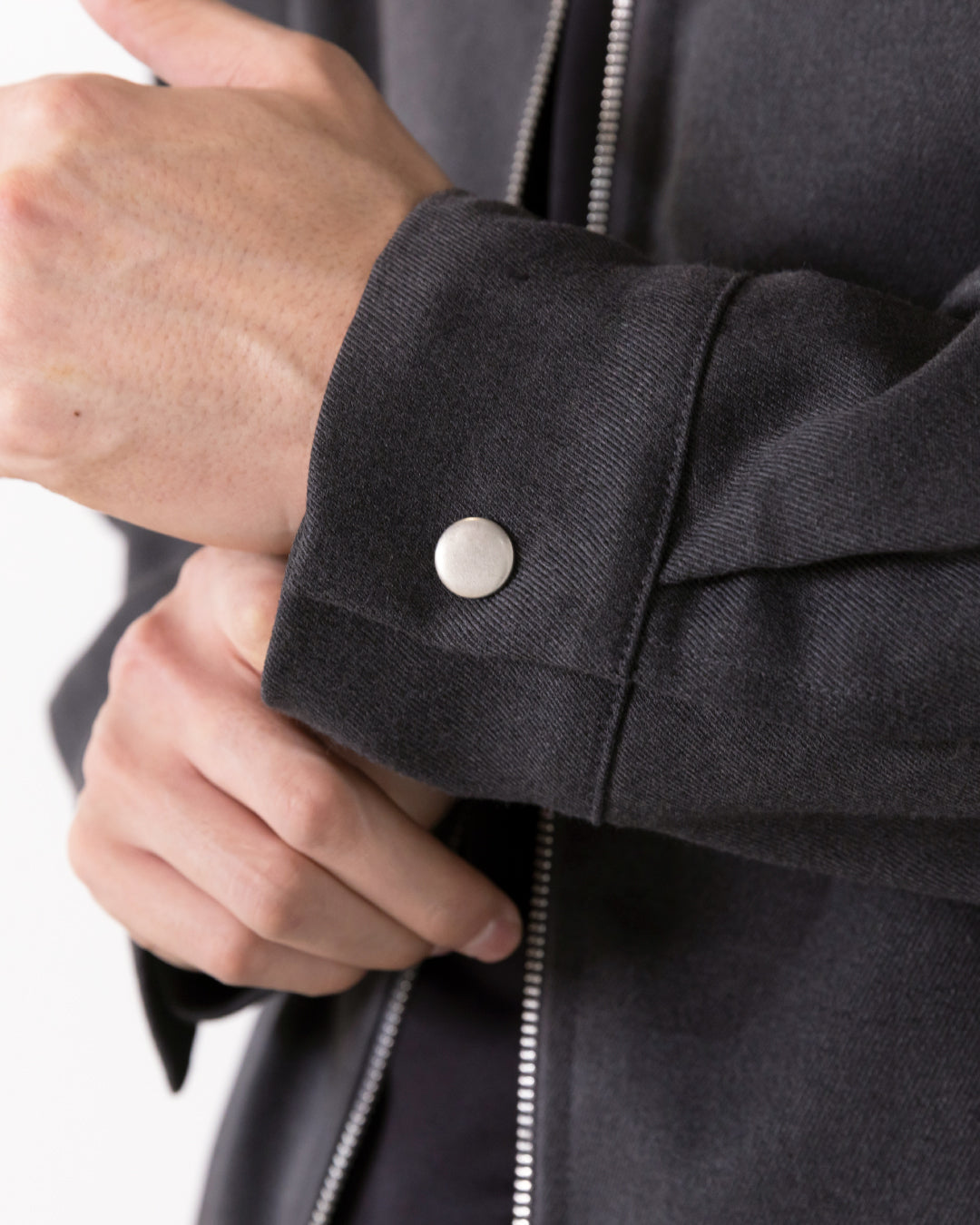 Double Zip Drizzler Jacket -gray-