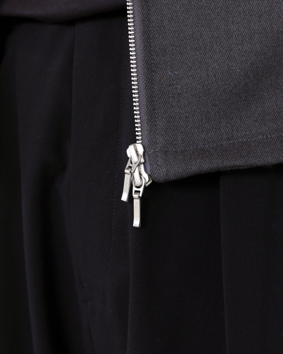 Double Zip Drizzler Jacket -gray-