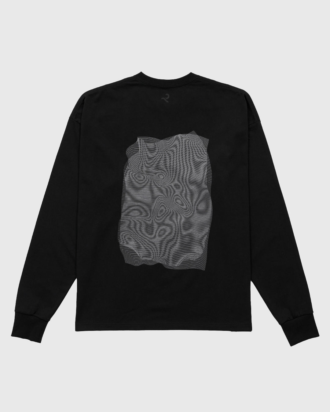 L/S Tee "Moire" - black