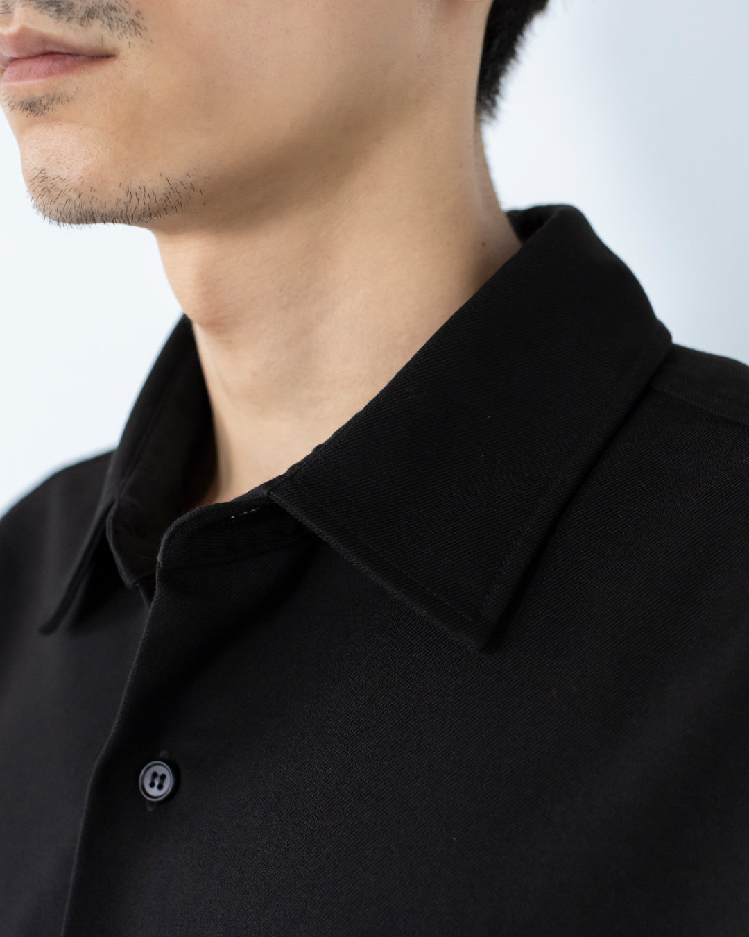 Wool Touch CPO Jacket -black-