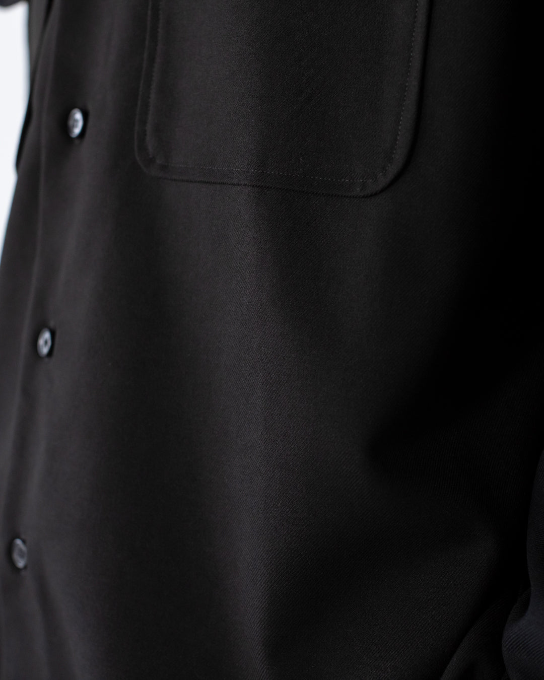 Wool Touch CPO Jacket -black-