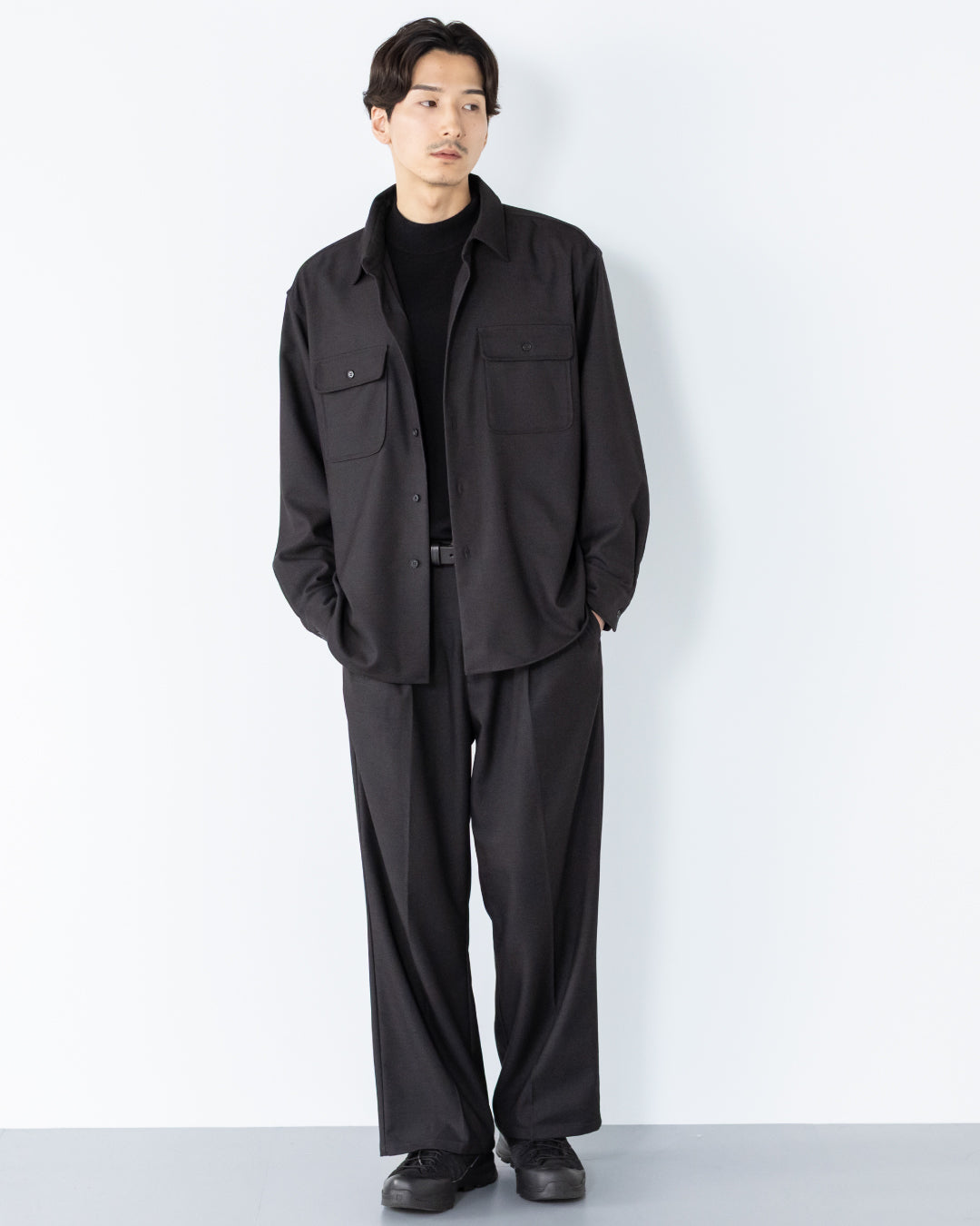 Wool Touch CPO Jacket -dark gray-