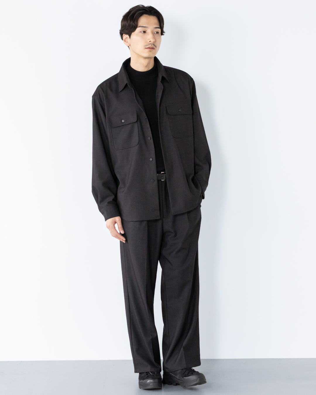Wool Touch CPO Jacket -dark gray-