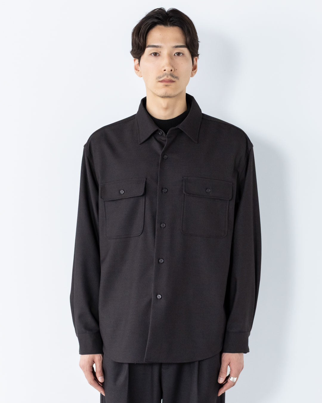 Wool Touch CPO Jacket -dark gray-