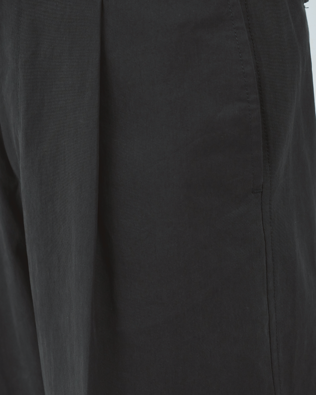 Cotton×Nylon Wide Pants -dark gray-(2)