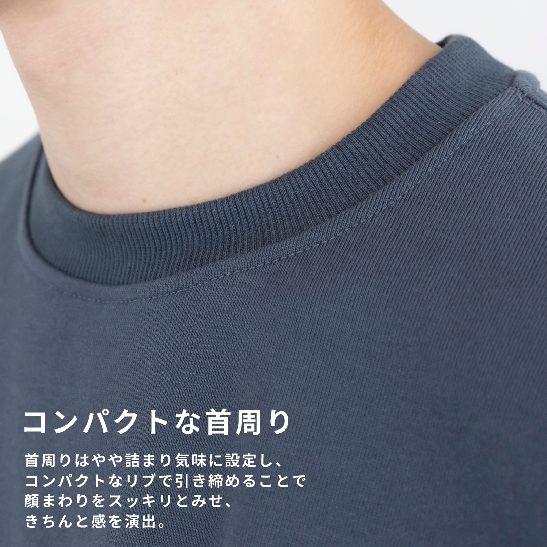 Crewneck Sweat Shirts -blue gray-