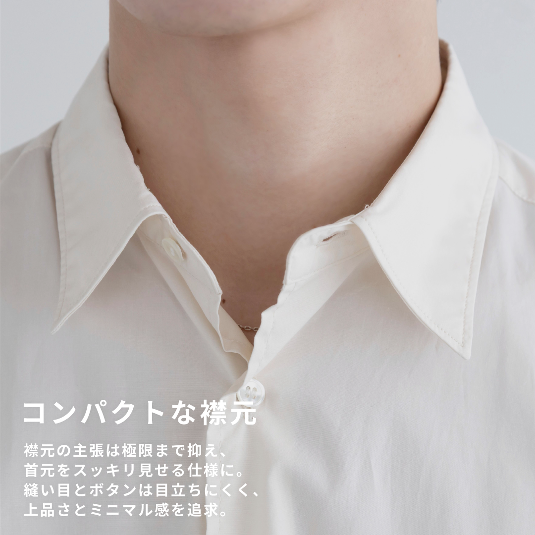 Relaxed Fit L/S Shirt -ivory-