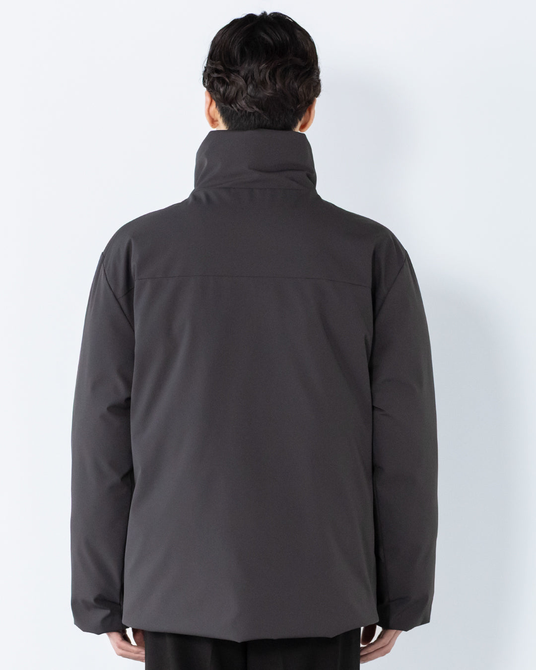 Washable Padded Blouson -black-