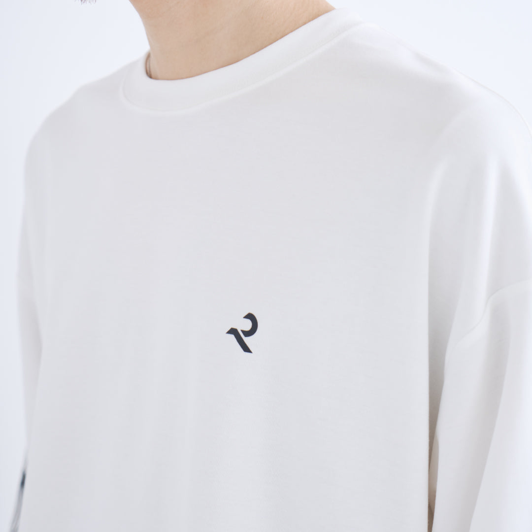 L/S Tee "WAVE" -white-