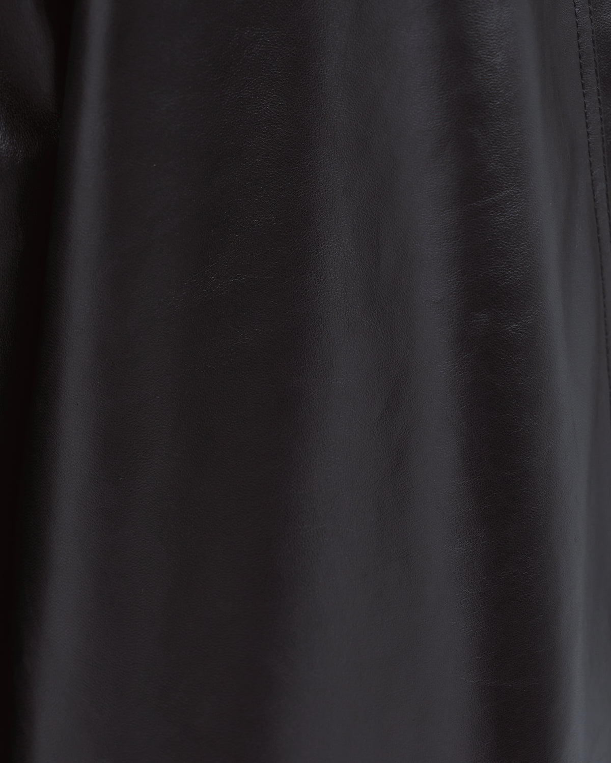 Double Breasted Sheep Leather Jacket -black-(10)