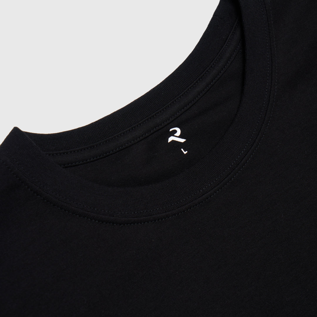 L/S Tee "WAVE" -black-