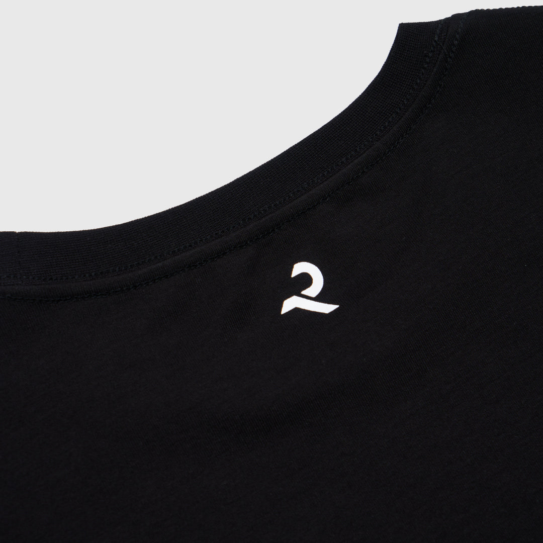 L/S Tee "WAVE" -black-