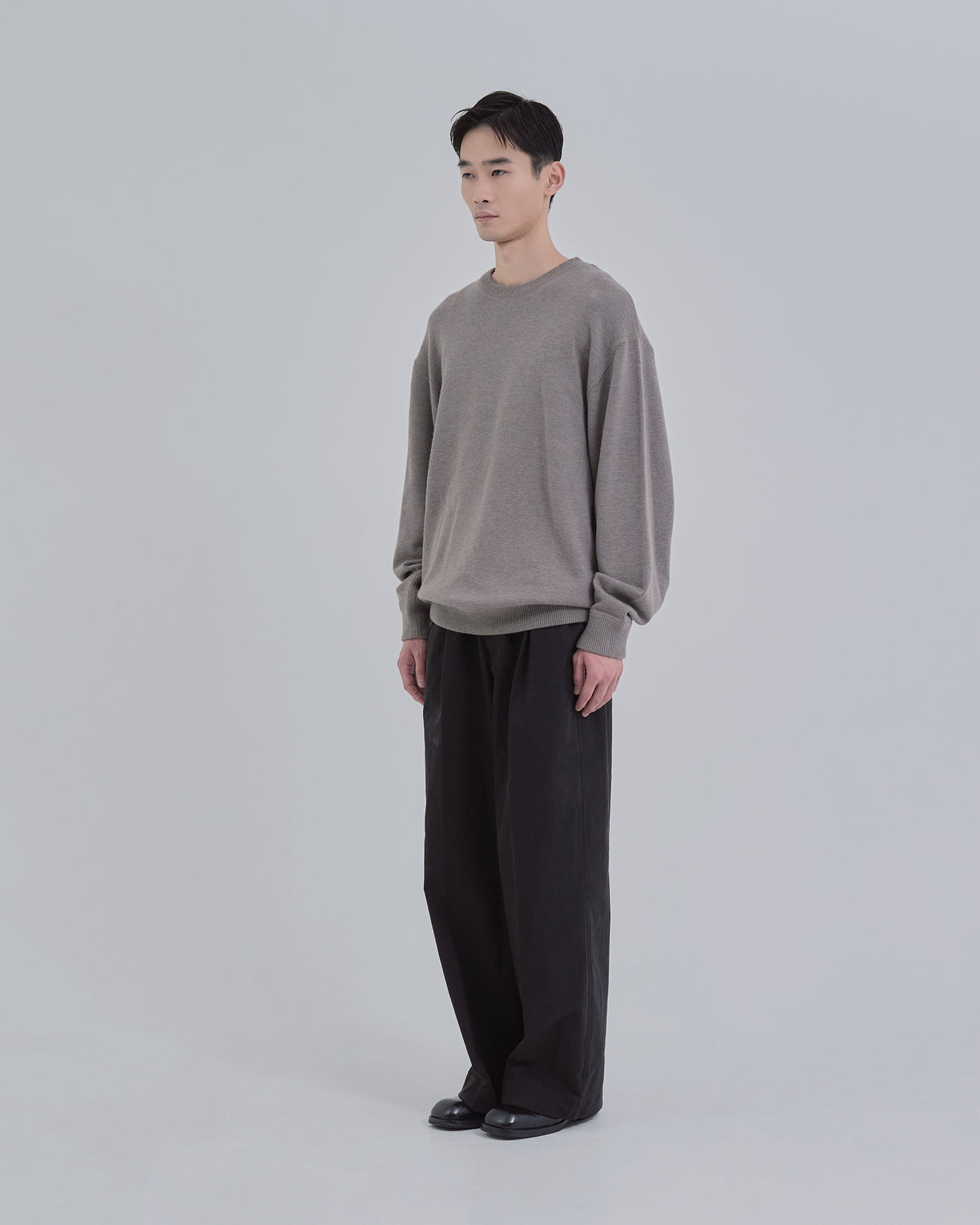 Sweat Touch Crew Neck Knit -ivory-(7)
