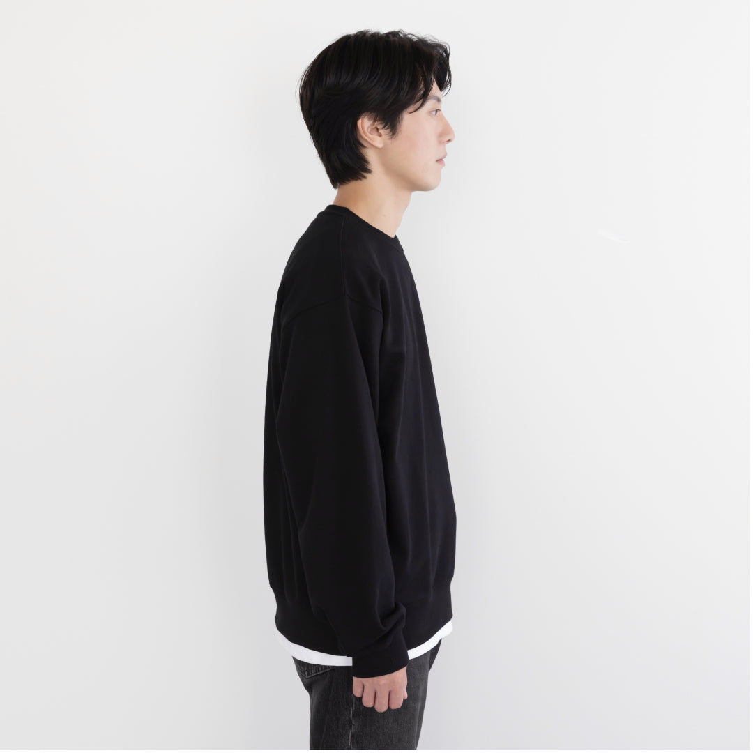 Crewneck Sweat Shirts -black-