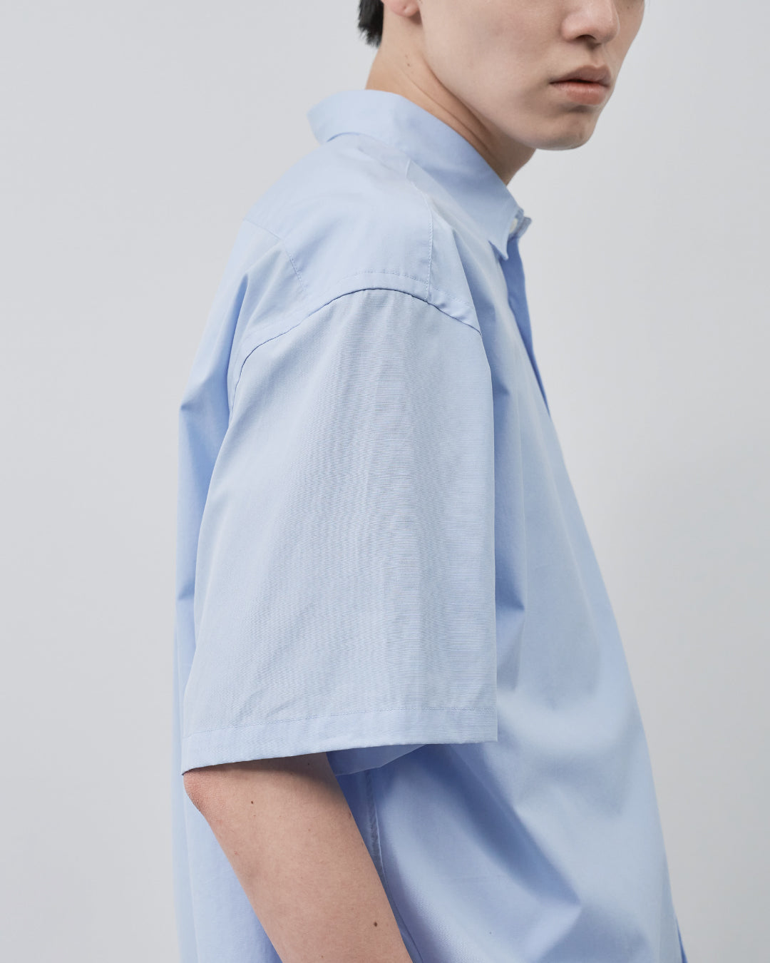 Relaxed Fit S/S Regular Collar Shirt -saxe blue-