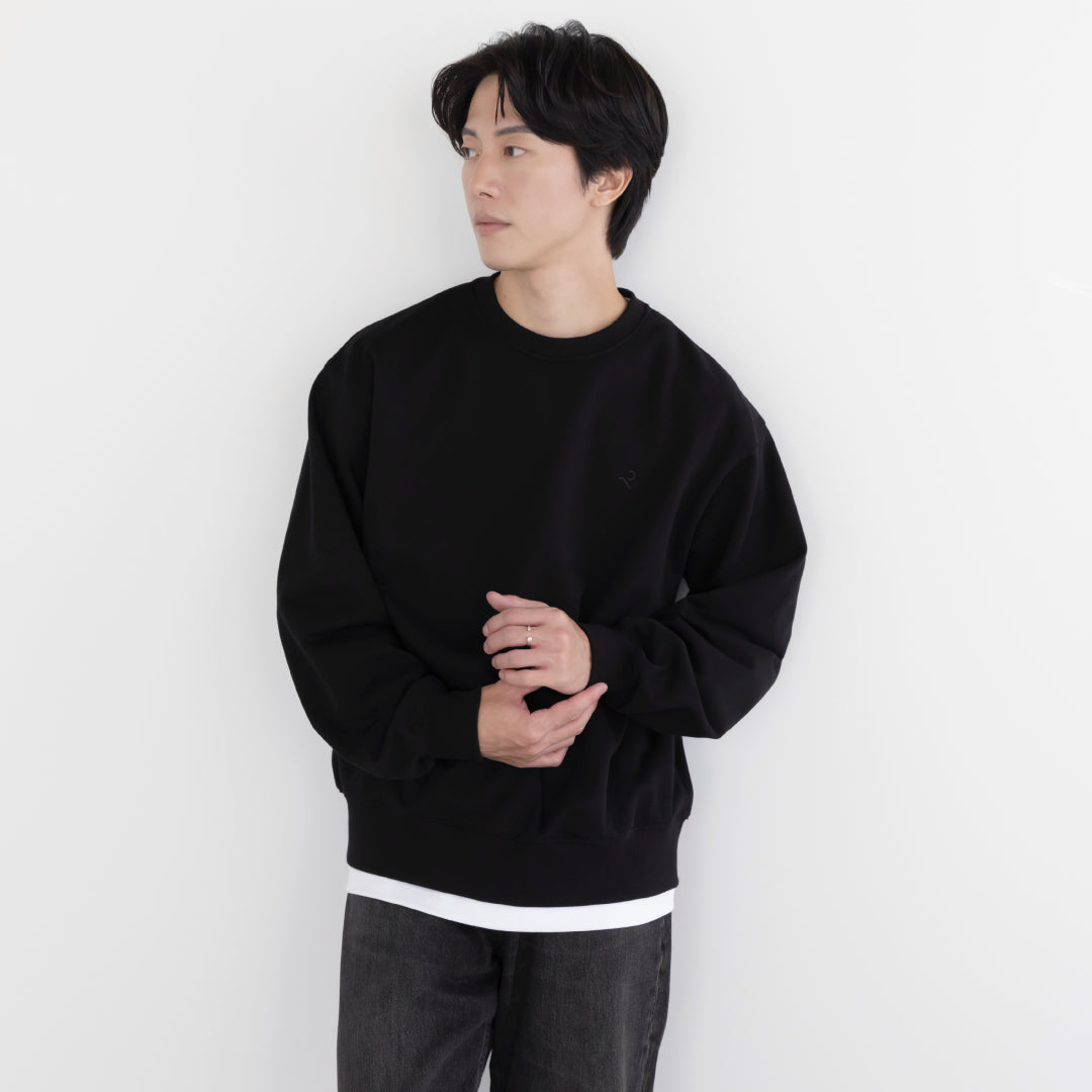 Crewneck Sweat Shirts -black-