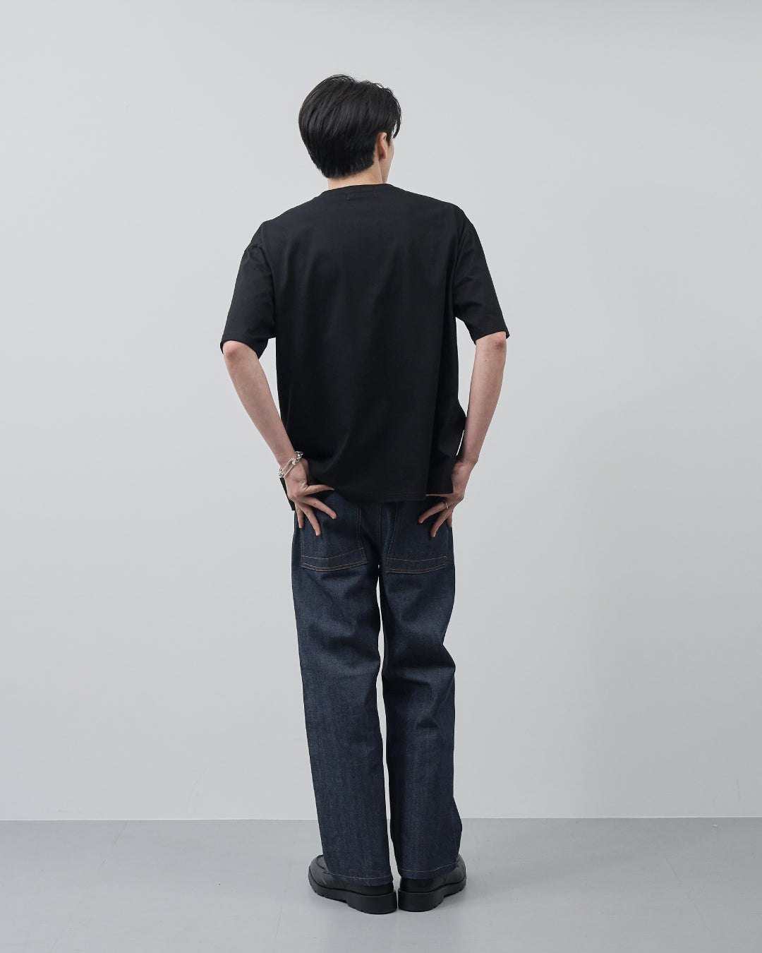 Pack S/S Tee -white×black-