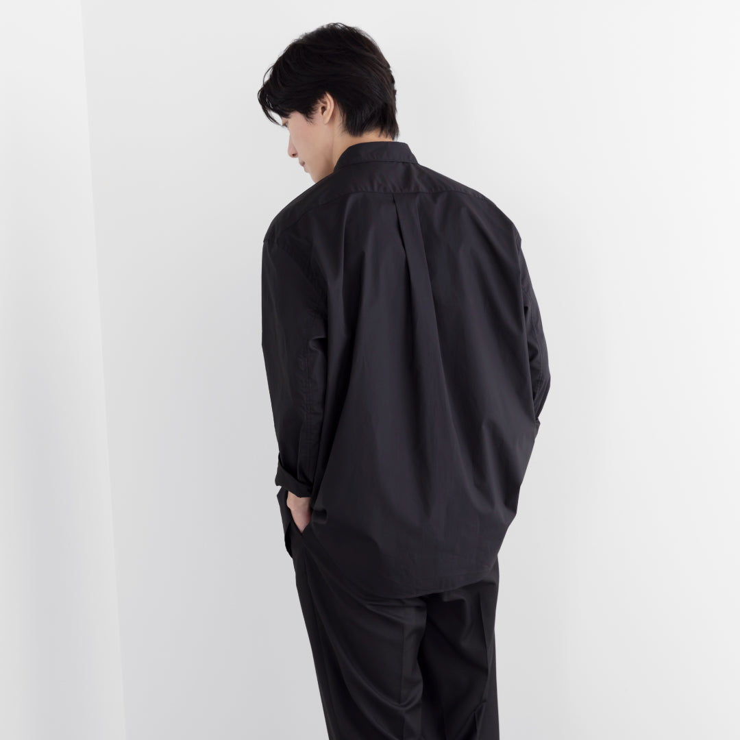 Relaxed Fit L/S Shirt -black-